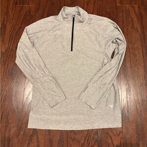 Straight Down Women's Grey Performance Golf Quarter Zip Pullover Size Medium EUC